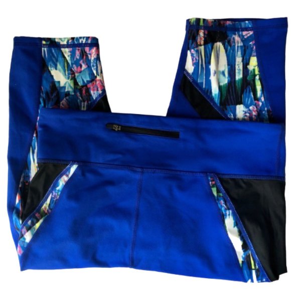 Fabletics Navassa PowerHold Capri Leggings - Blue Black - S - Picture 7 of 12